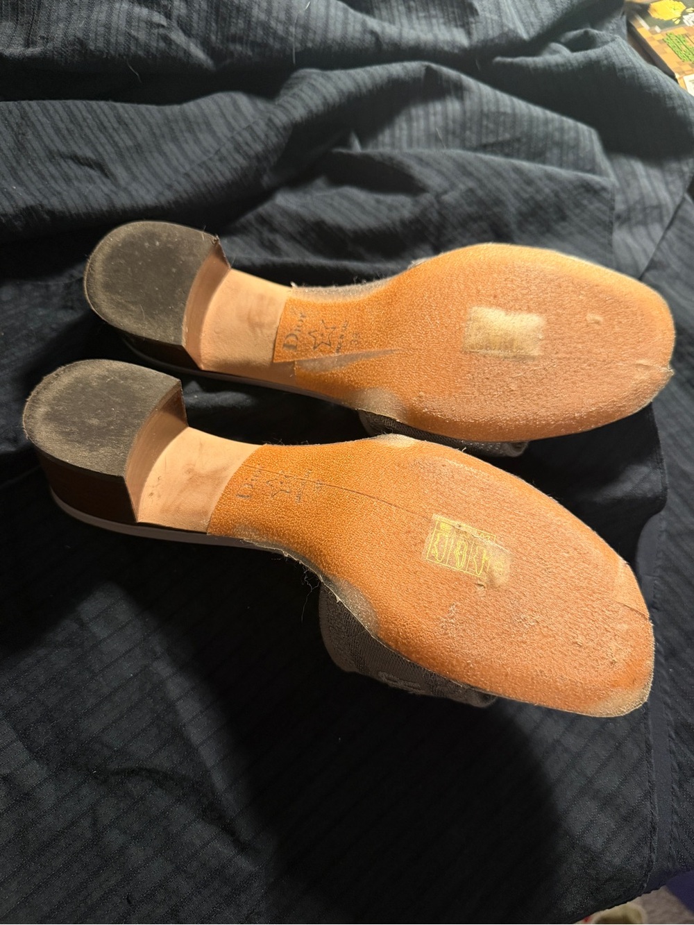 Dior Beige Embroidered Slide Mules - Picture 2 of 11